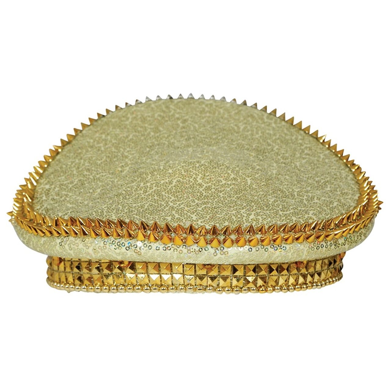 Cappello da Poliziotto Dorato con Strass