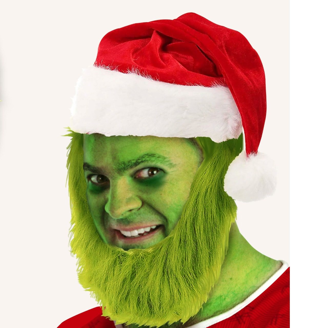 Cappello con Barba da Grinch