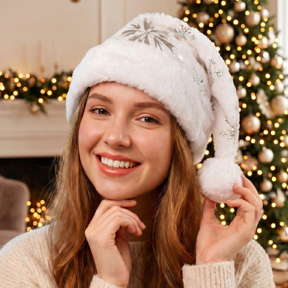 Cappello di Natale Fiocchi di Neve