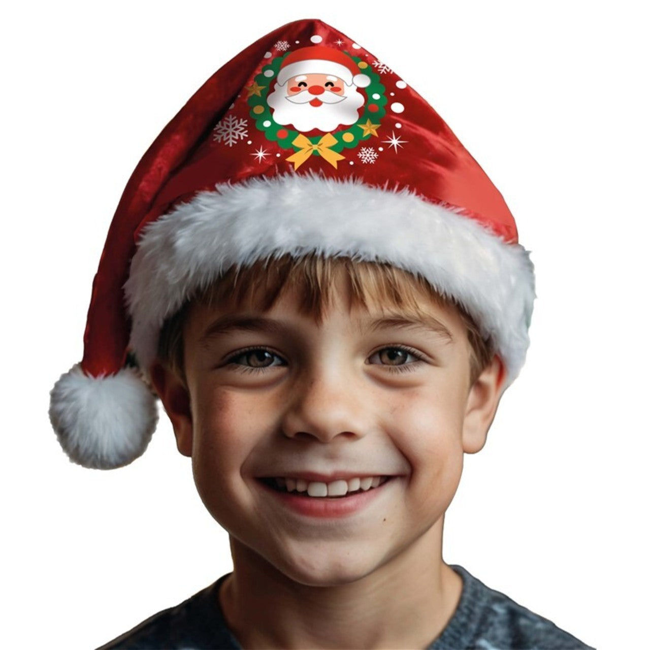 Cappello di Babbo Natale decorato per bambini