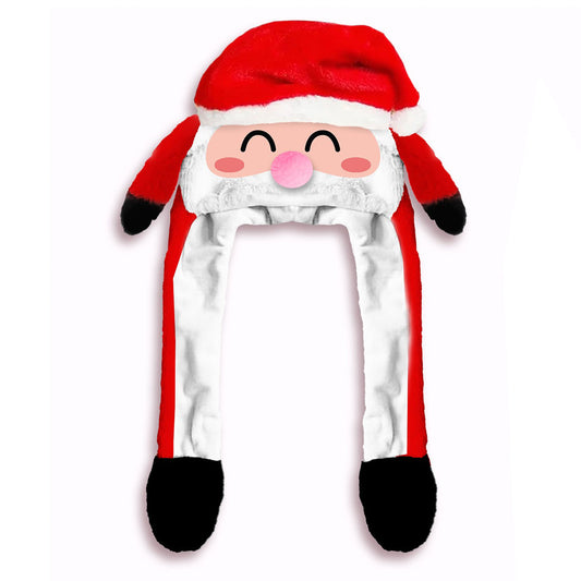 Cappello da Babbo Natale con Orecchie Mobili