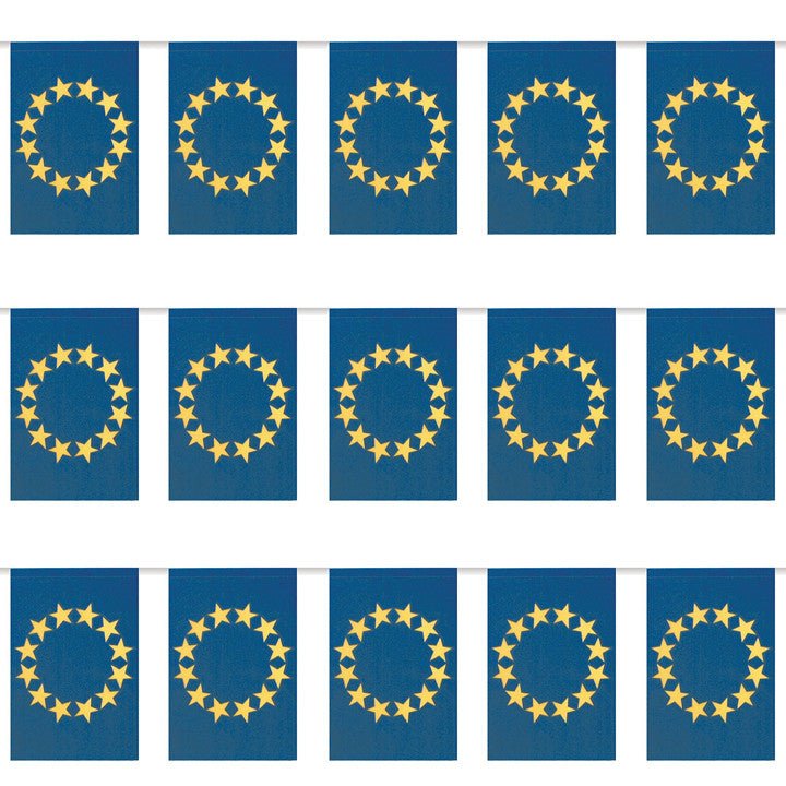 Ghirlanda di stendardi dell'Unione Europea