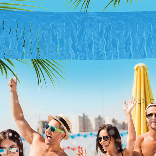 Festone con Frange Blu