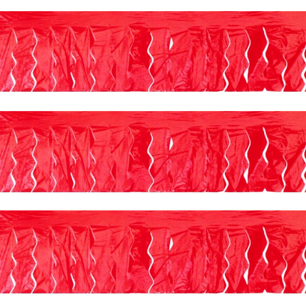 Festone con Frange Rosse