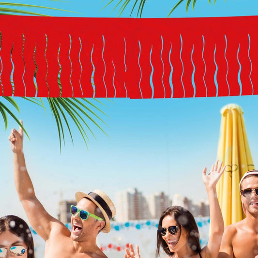 Festone con Frange Rosse