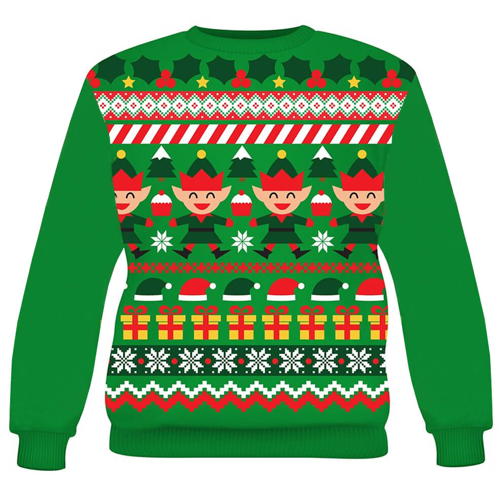 Maglione natalizio da Elfo per bambini