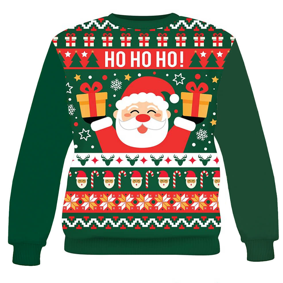 Maglione natalizio di Babbo Natale per bambini