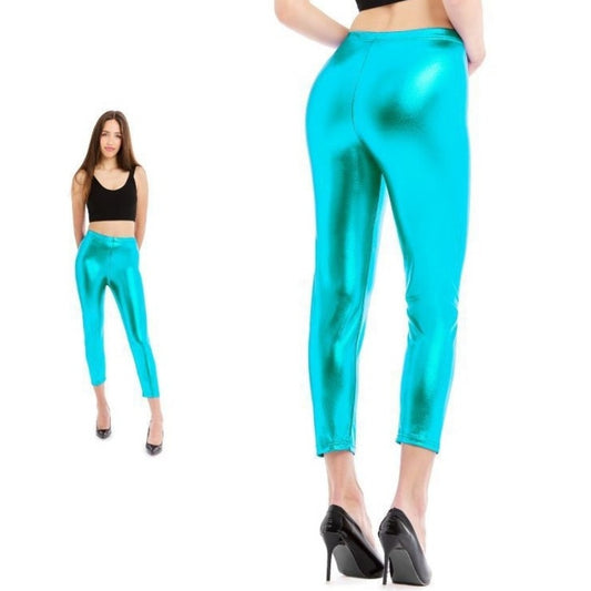 Leggings Celesti Metallizzato per adulti