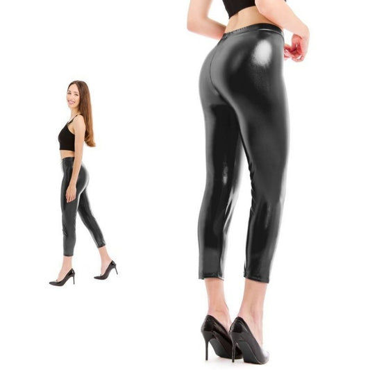 Leggings Nero Metallizzato per adulti