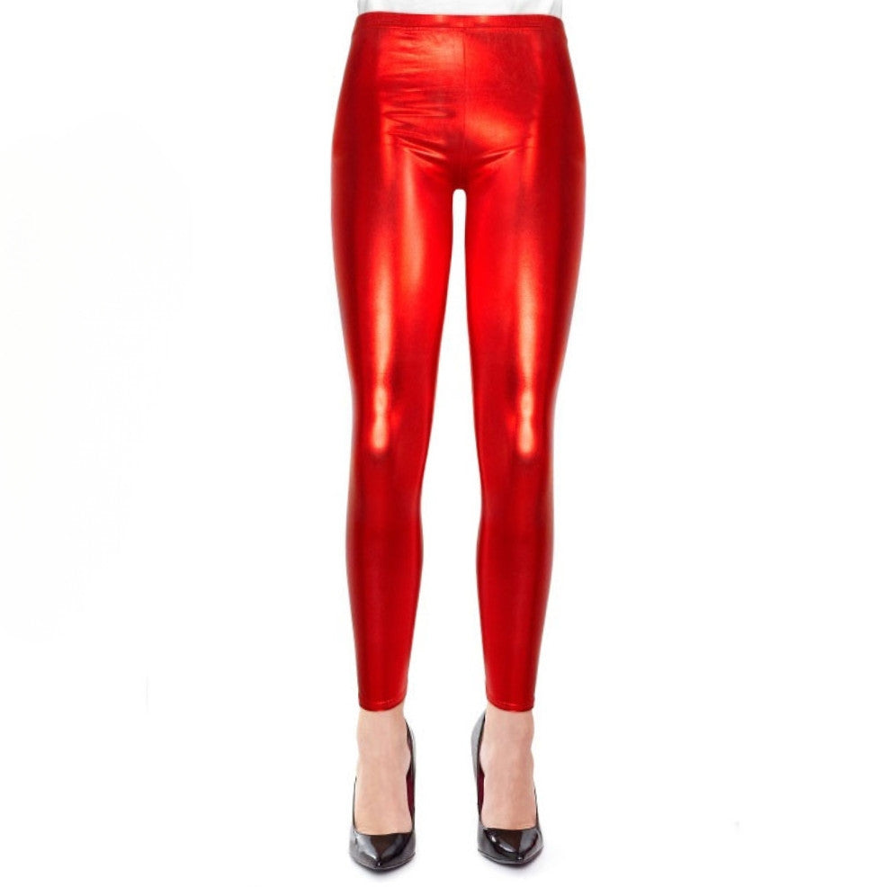 Leggings Rosso Metallizzato per adulti