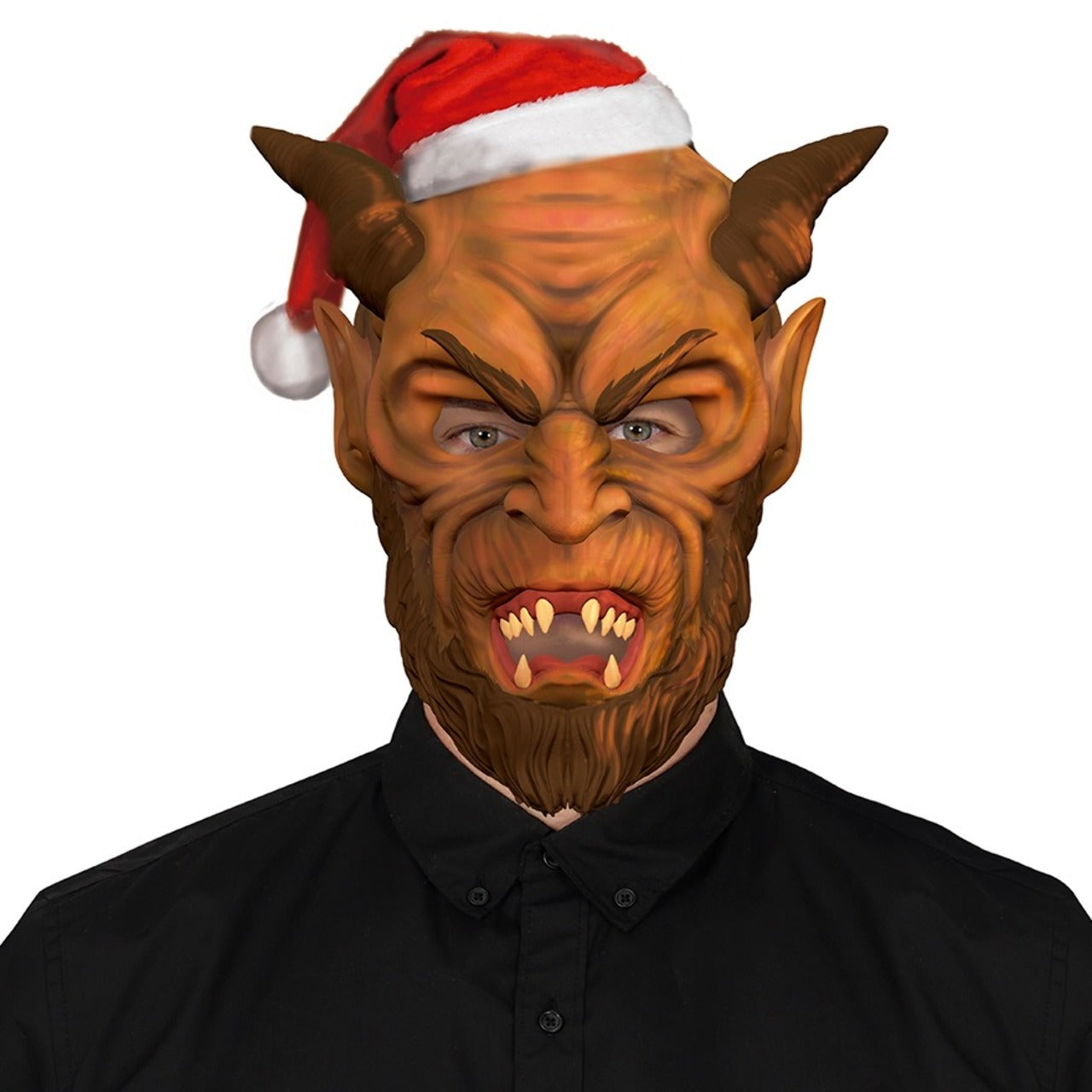Maschera in lattice del Demonio Krampus Eco