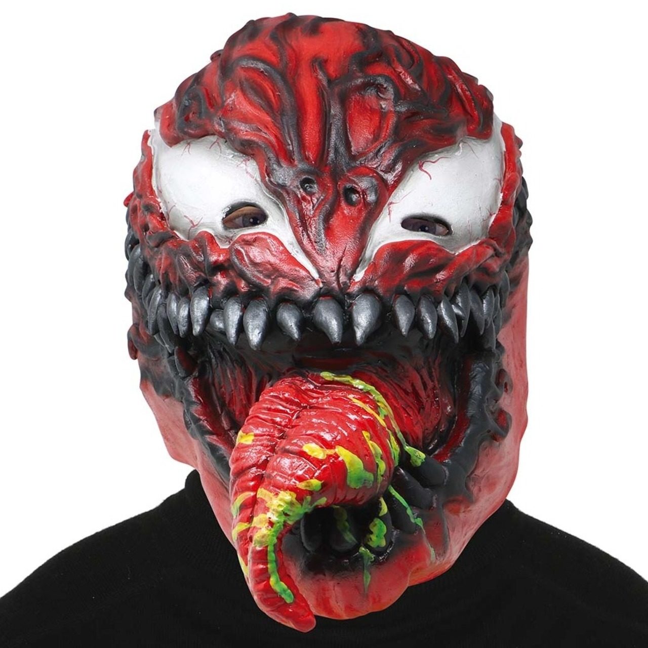 Maschera in lattice da Venom Rosso