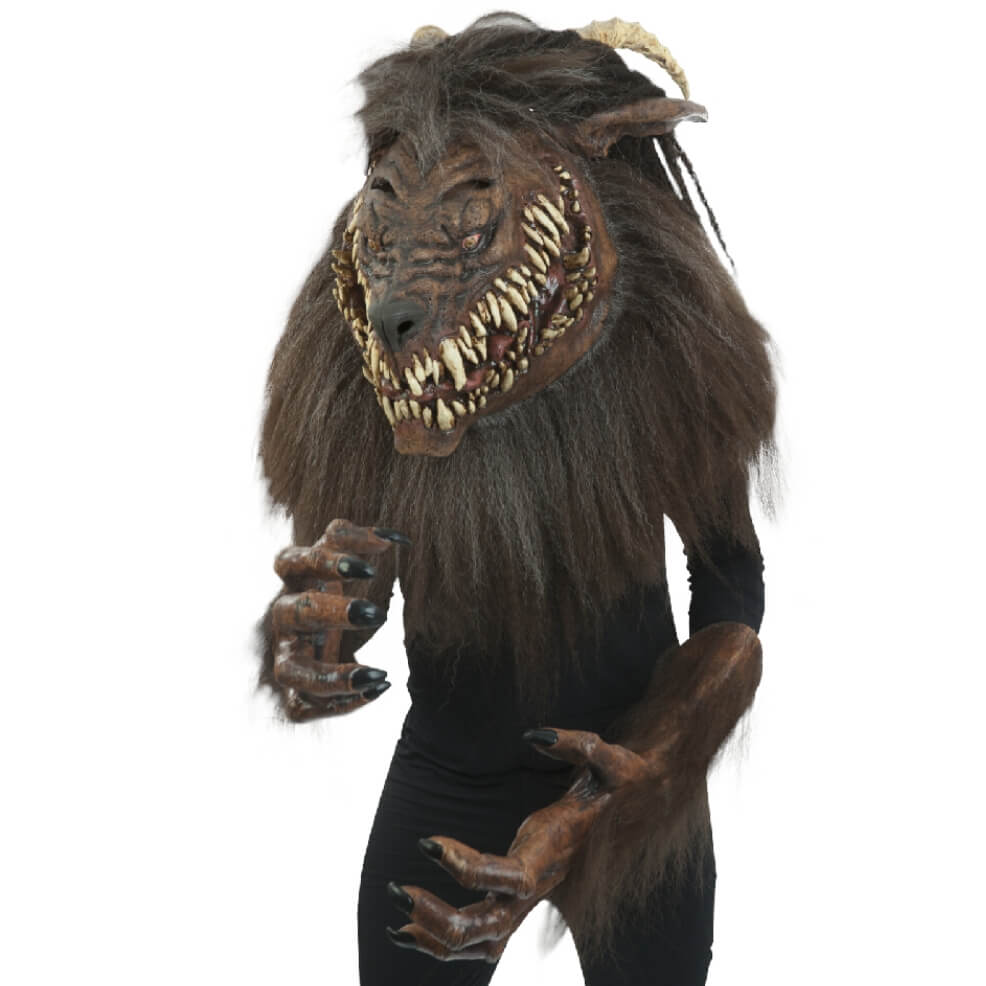 Maschera in lattice da lupo mannaro Ringhiante