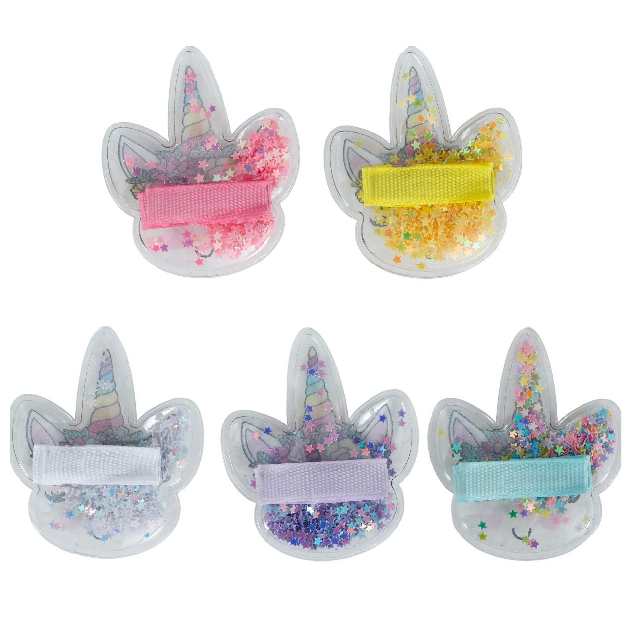 Confezione da 12 mollette unicorno