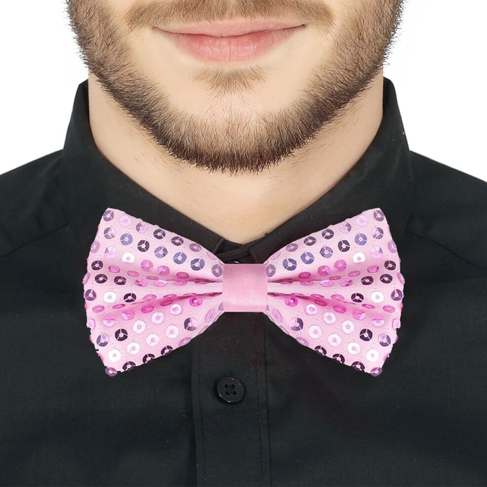 Papillon Rosa con paillettes