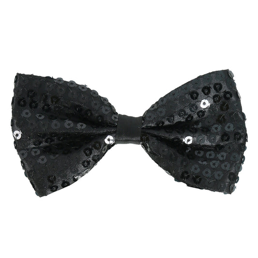 Papillon nero con paillettes