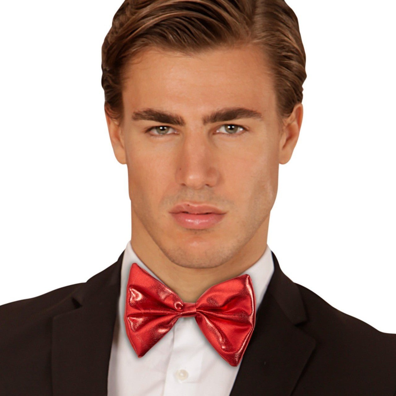 Papillon pre-legati da uomo, in poliestere satinato tinta unita, elegante cravatta con cinturino regolabile per abbigliamento casual e formale, accessorio alla moda per feste di nozze, Champagne Papillon pre-legati da uomo, in poliestere satinato tinta unita, elegante cravatta con cinturino regolabile per abbigliamento casual e formale, accessorio alla moda per feste di nozze, Champagne