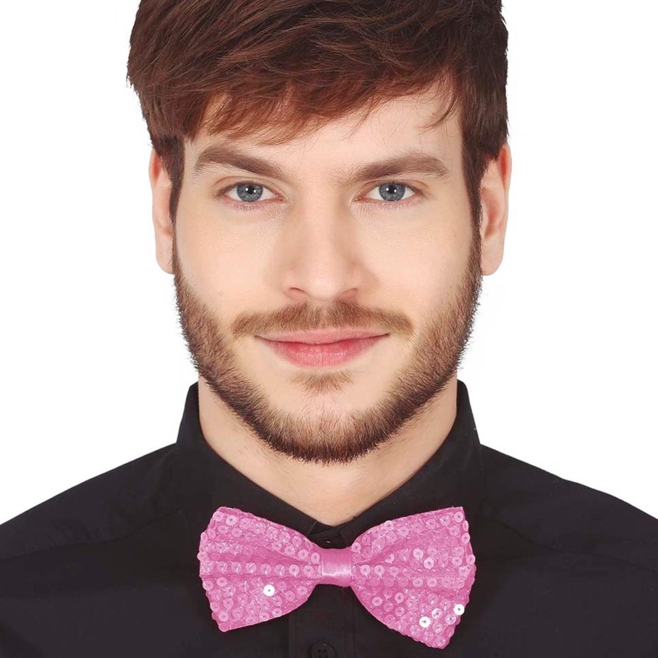 Papillon Rosa con paillettes