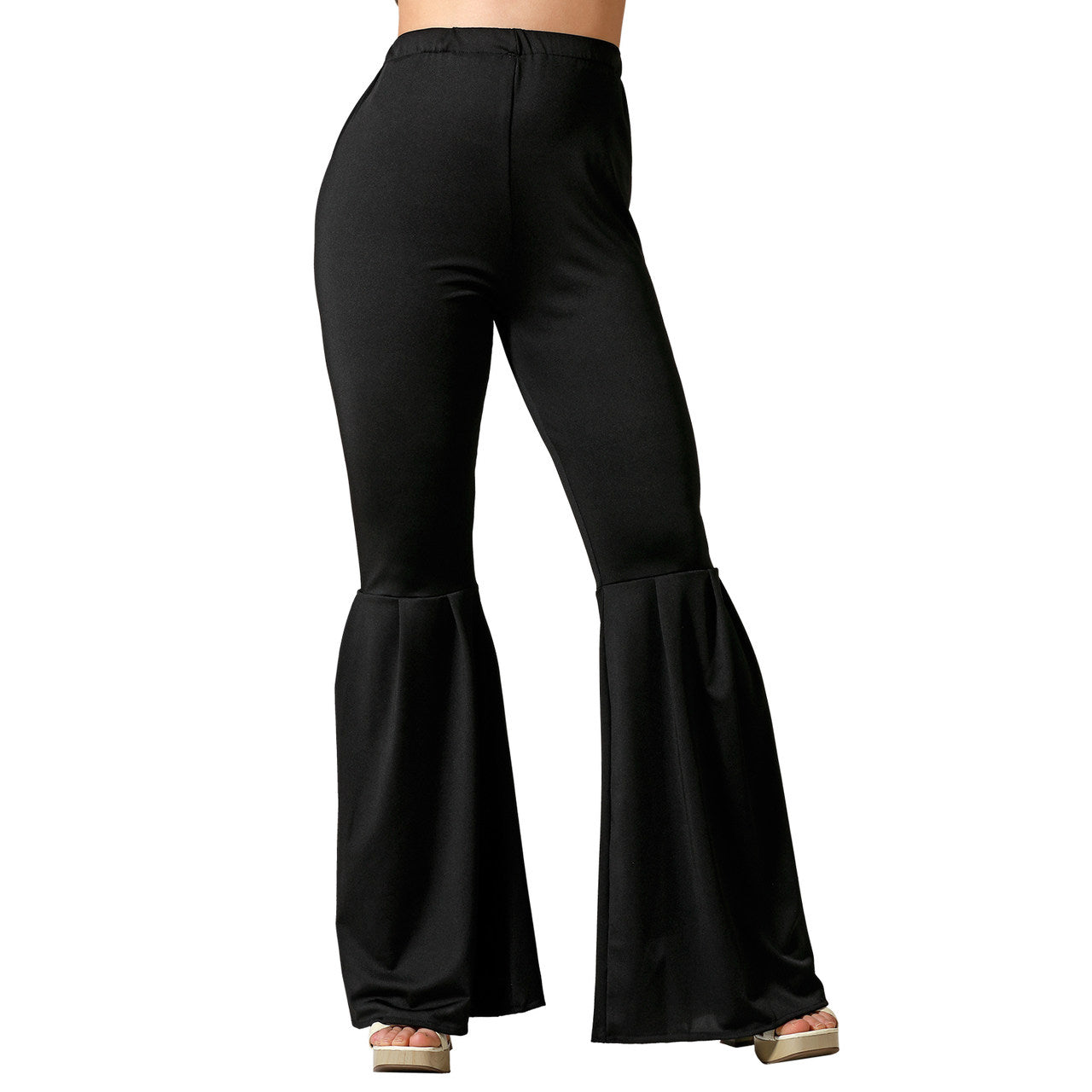 Pantaloni Disco Neri a Zampa