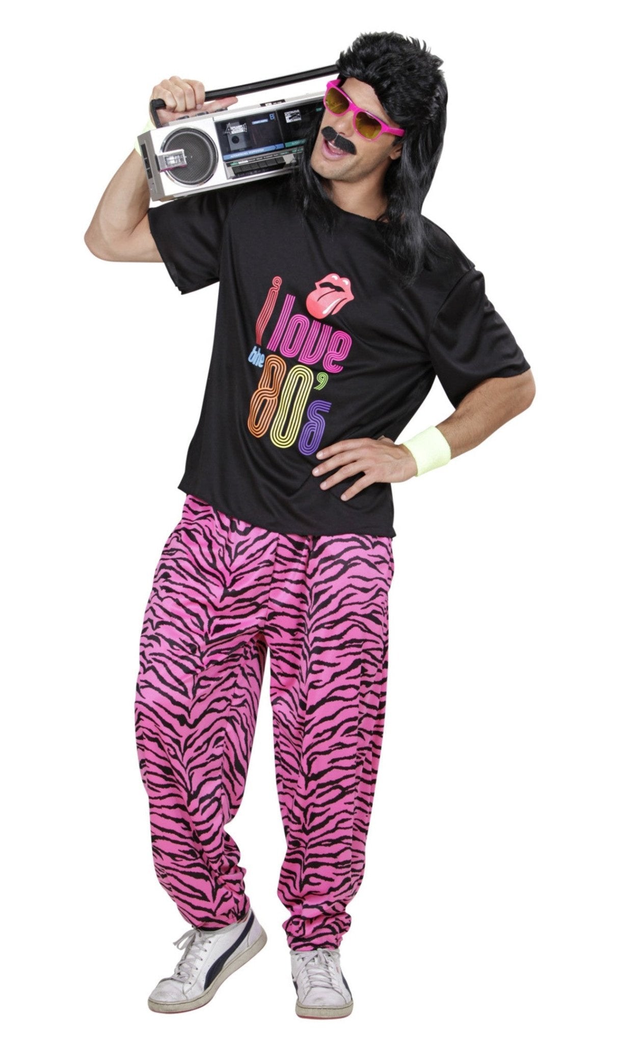 Pantaloni anni '80 rosa da uomo