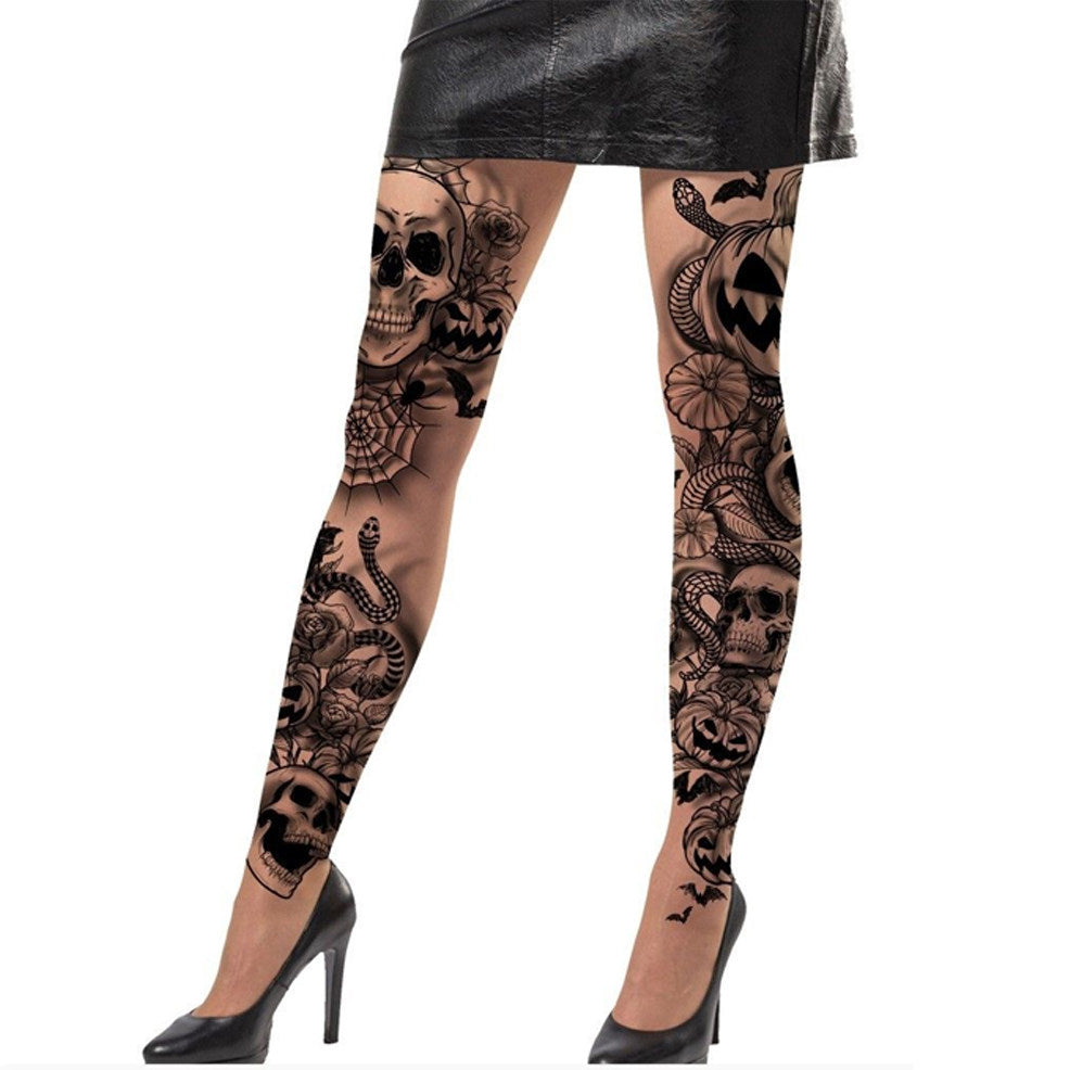 Collant con Tatuaggi Sinistri