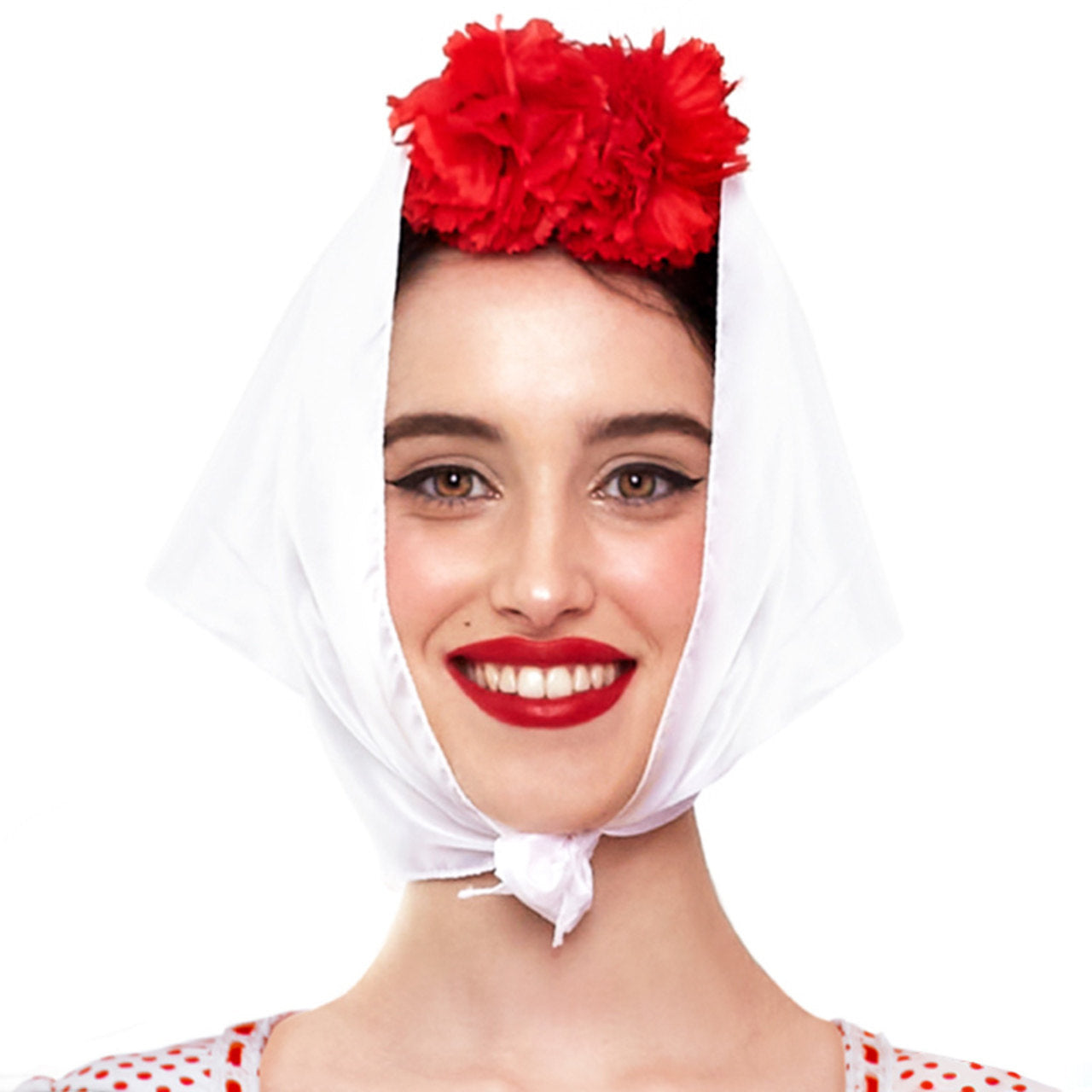Fazzoletto Contadina Bianco