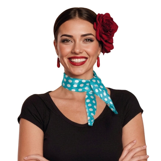 Foulard da Flamenca Blu
