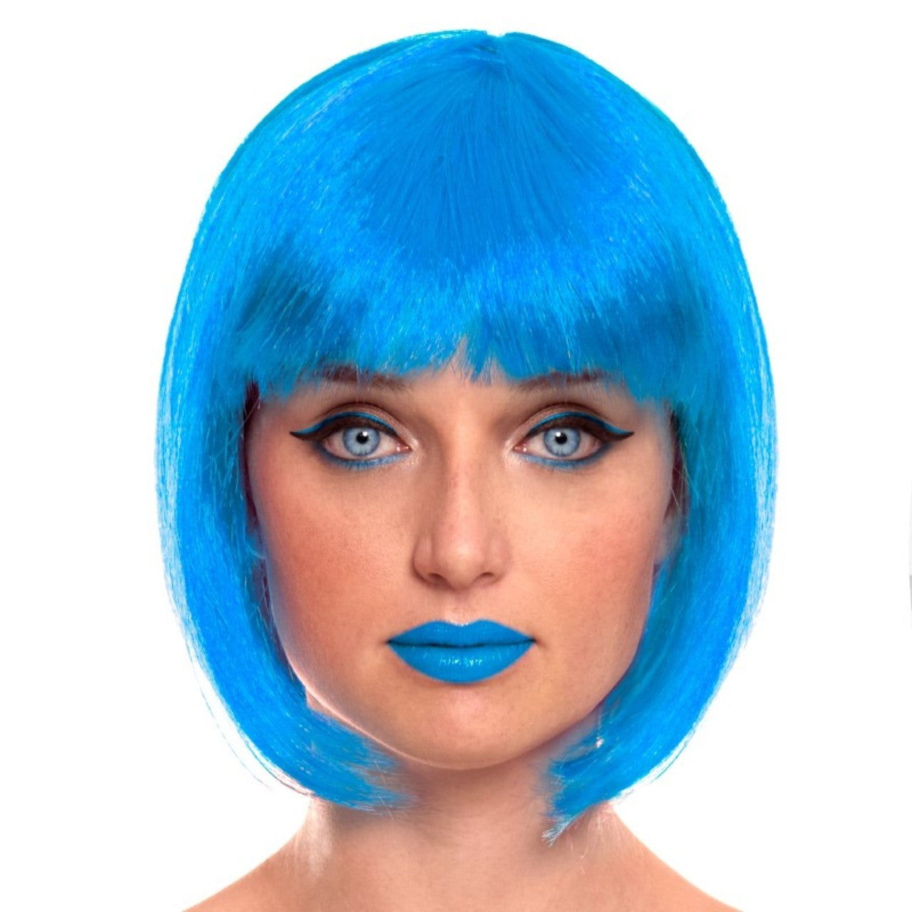 Parrucca Blu Bob