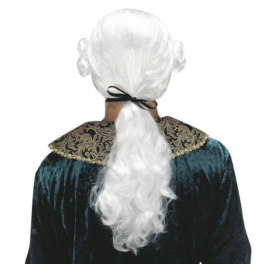 Parrucca Barocca Bianca Duca