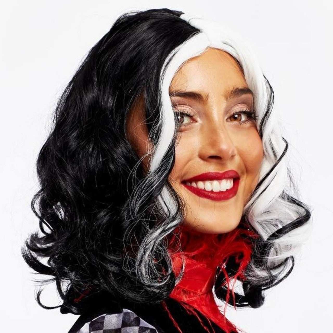 Parrucca da Crudelia ondulata