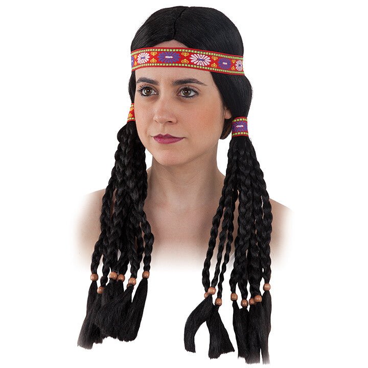 Parrucca da Indiana Treccine
