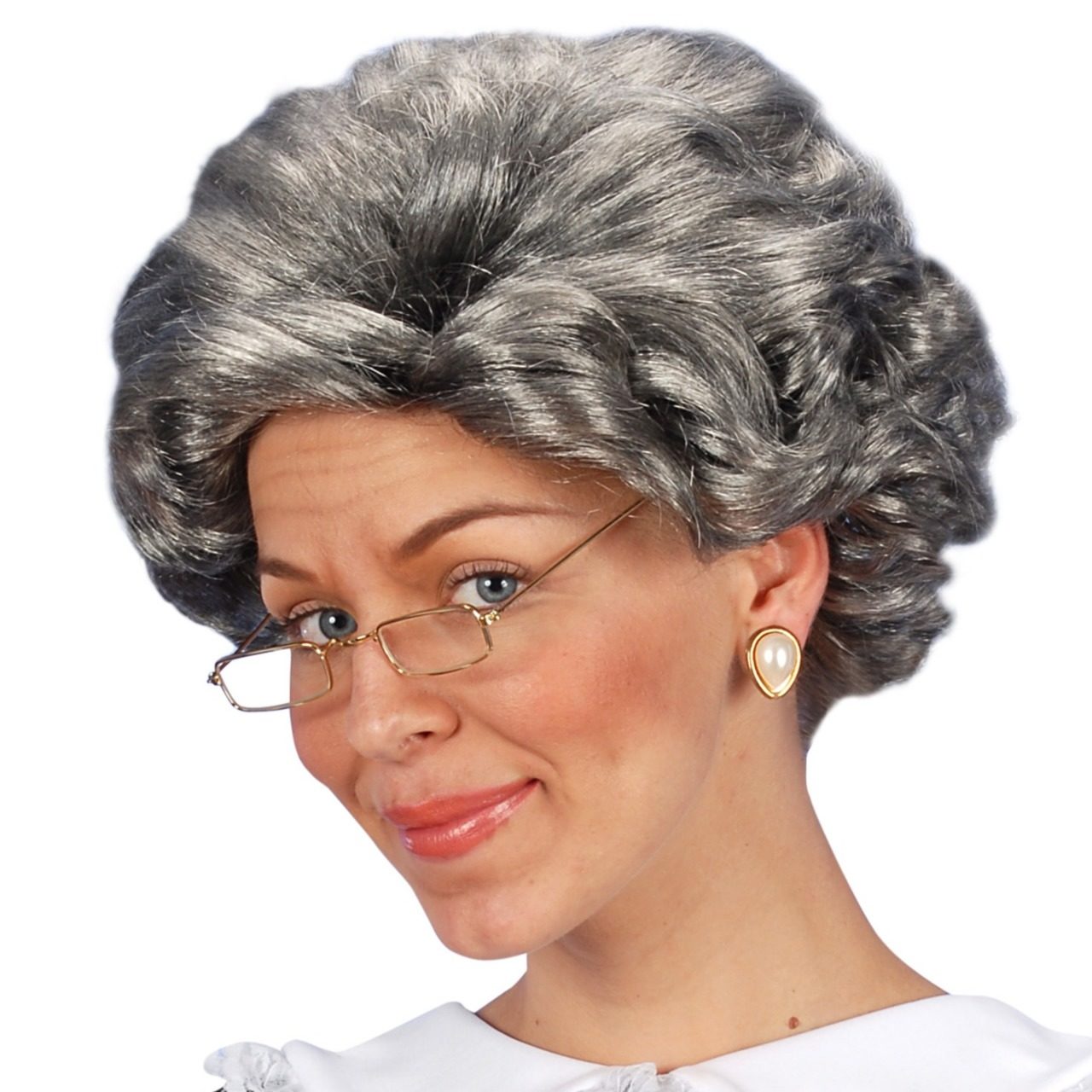 Parrucca Grigia da Anziana Agatha