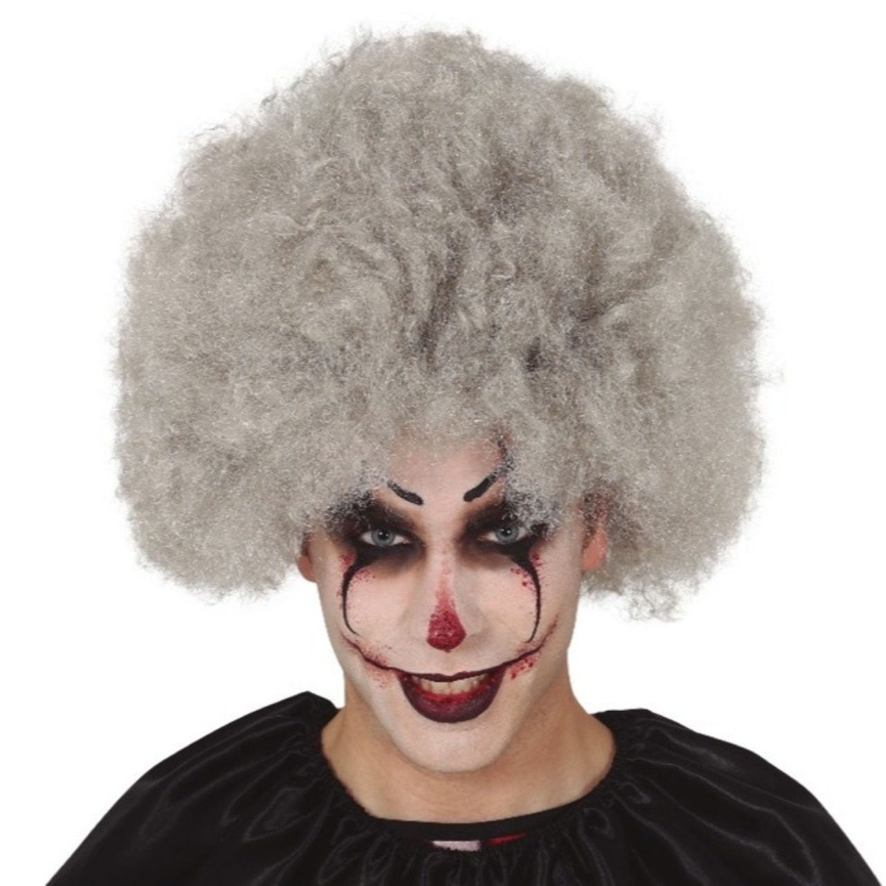 Parrucca Grigia Riccia