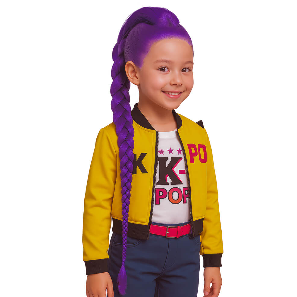 Parrucca Guerriera K-Pop Rumi per bambini