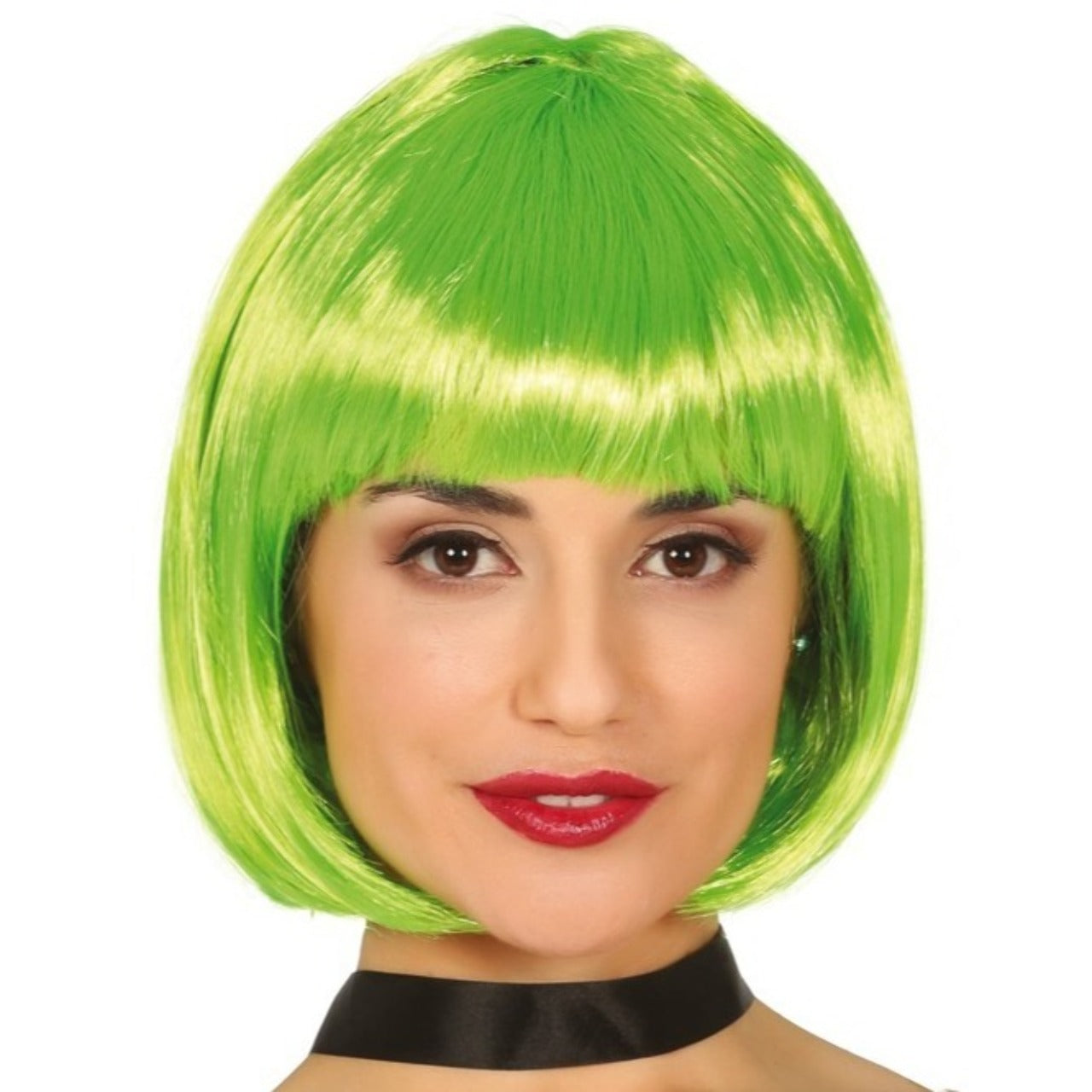 Parrucca Verde Capelli Corti