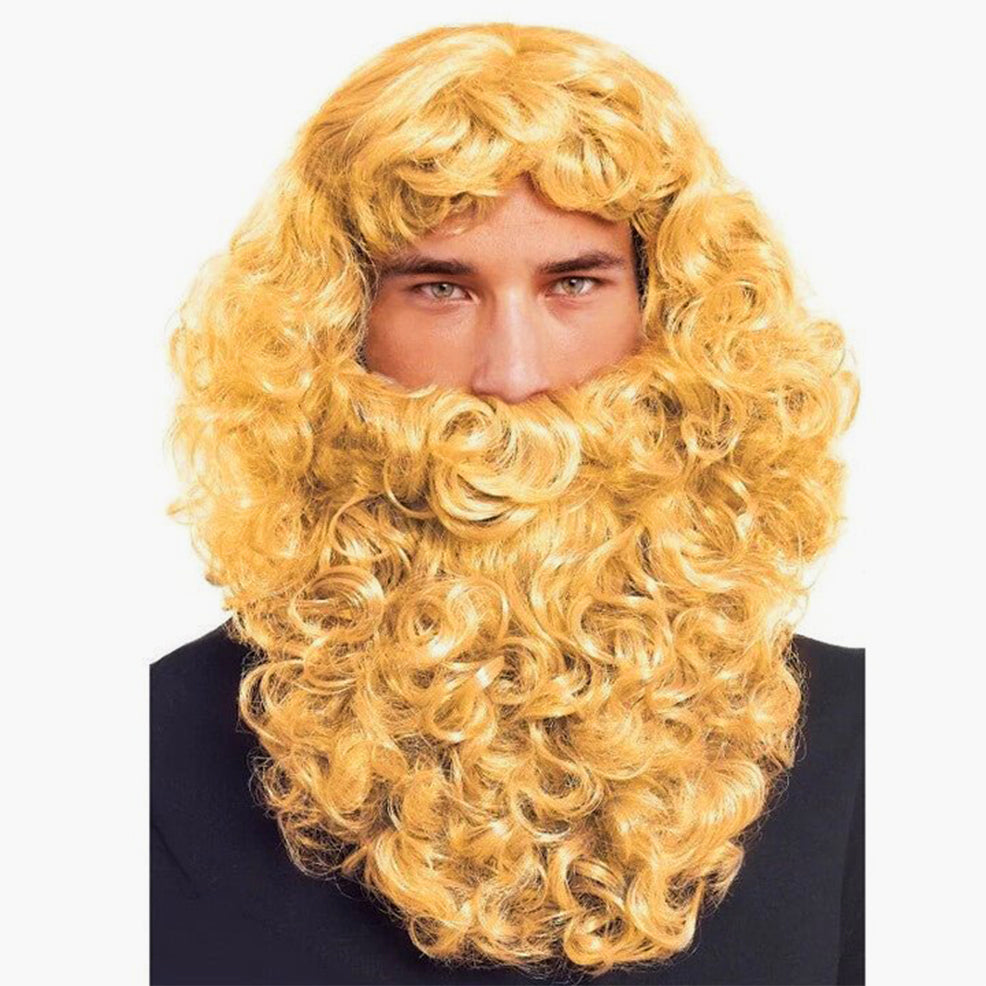 Parrucca e barba da Re Mago Biondo Eco