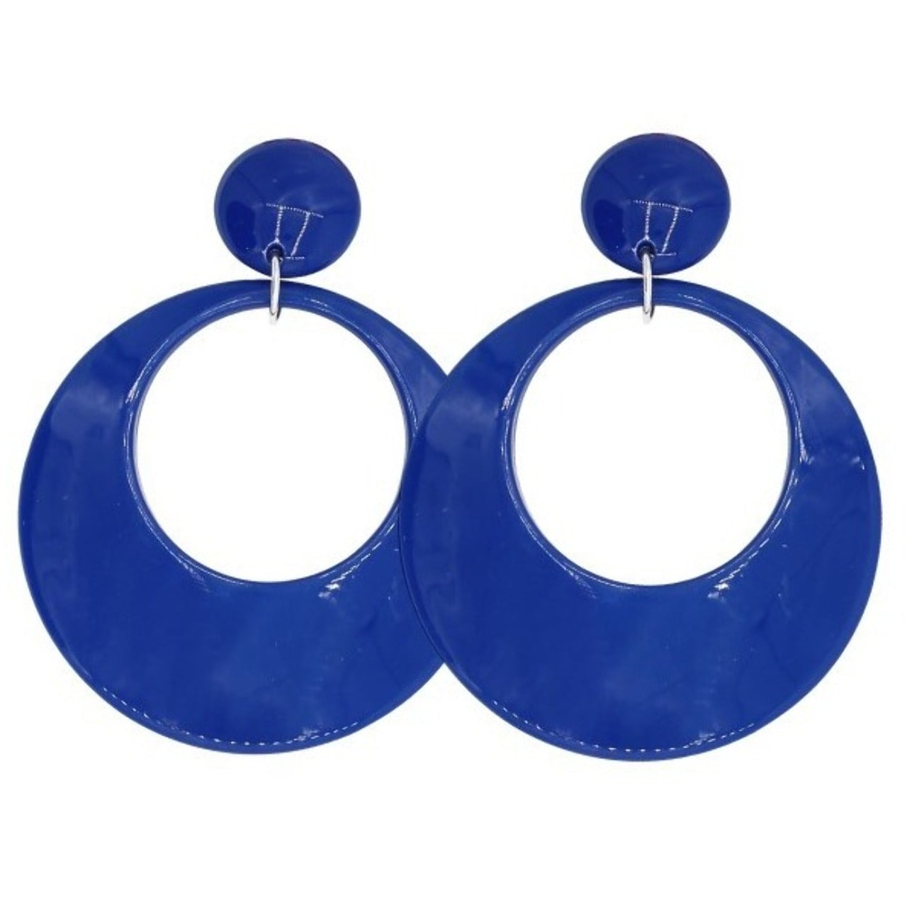 Orecchini Flamenco Cerchi Blu