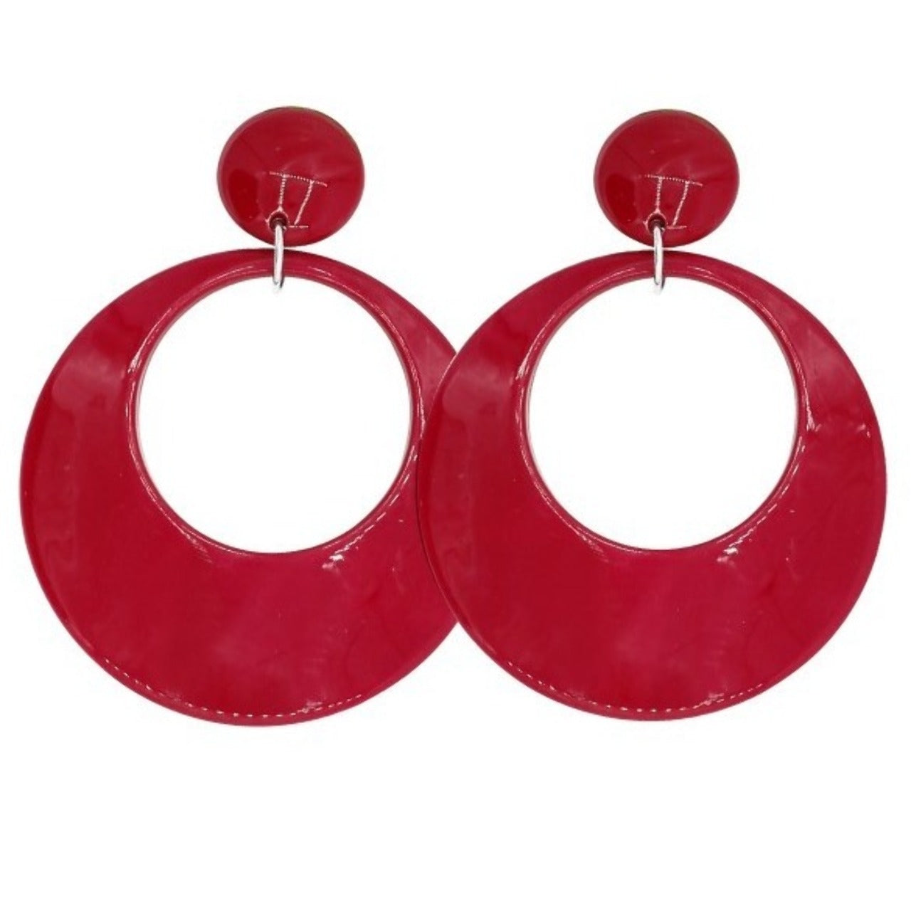 Orecchini Flamenco Cerchi Rossi