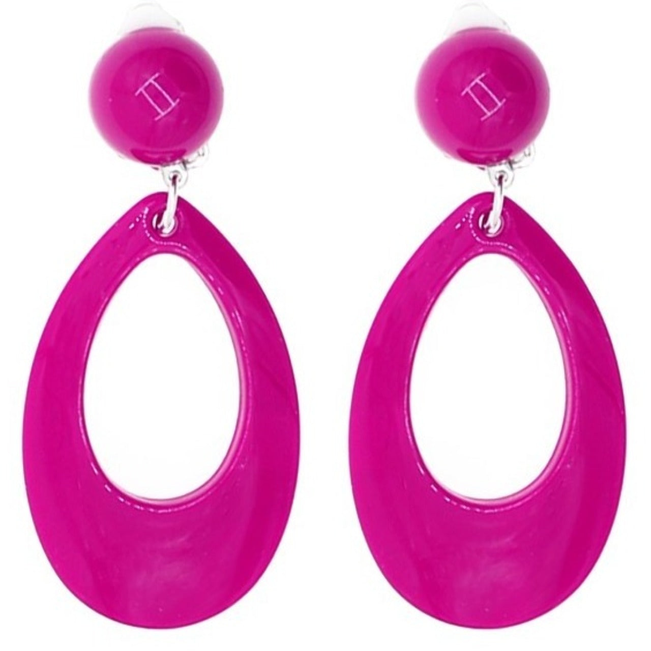 Orecchini Flamenco Ovali Fucsia