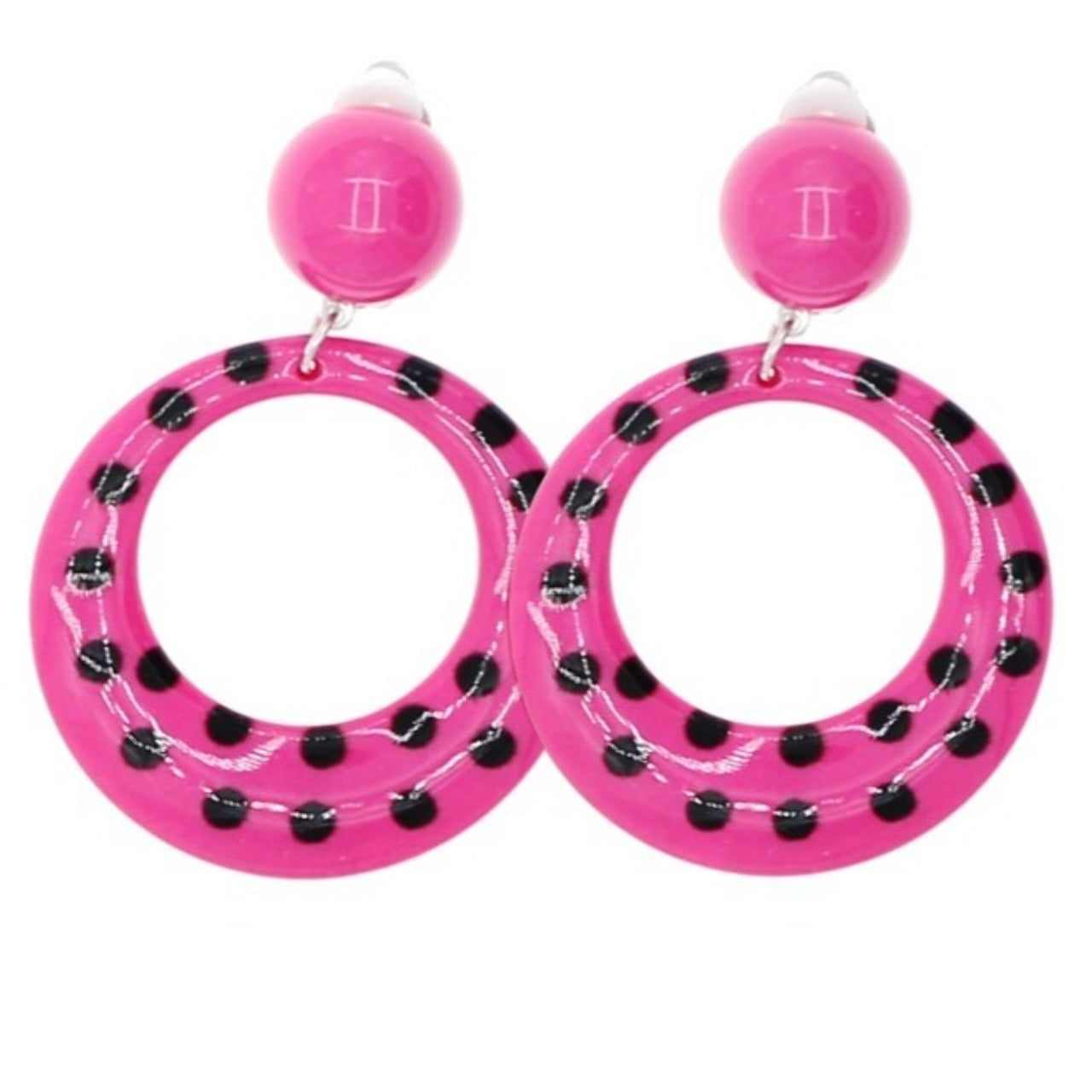 Orecchini Flamenco Fucsia e Nero