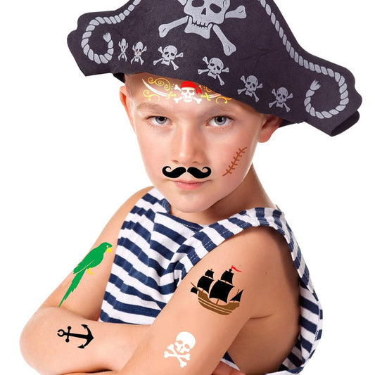 Stencil Trucco da Pirata per bambini