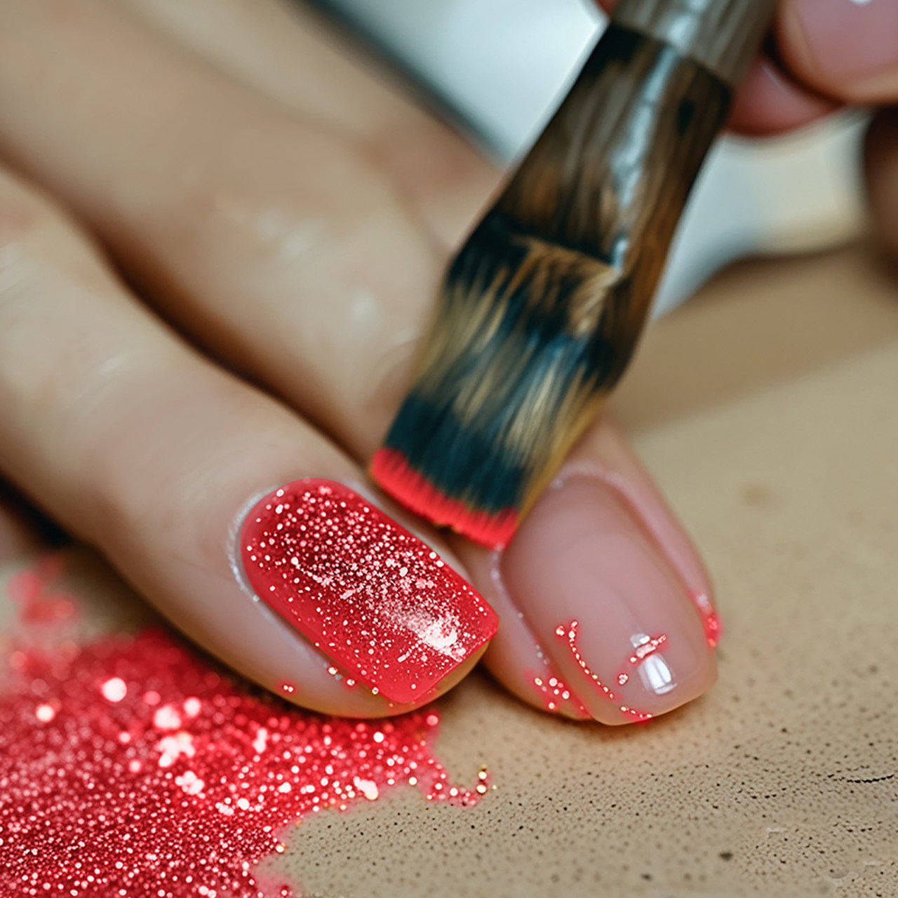 Glitter biodegradabile Rosso