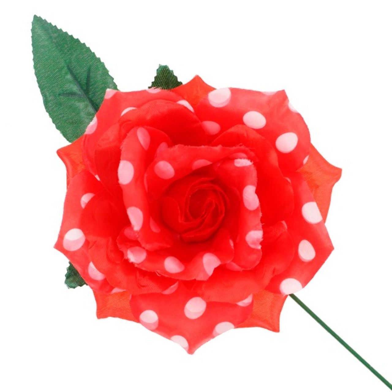 Rosa rossa con pois flamenco e chulapa
