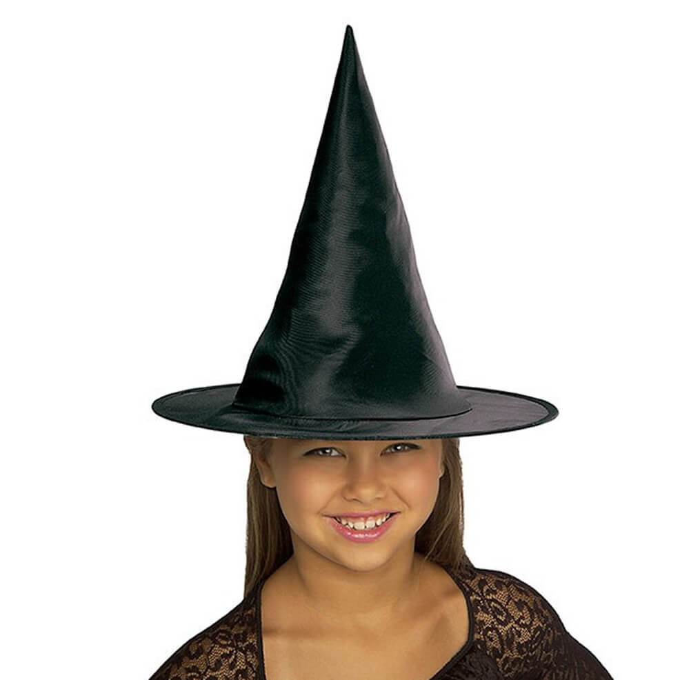 Cappello da strega nero e arancione da bambini