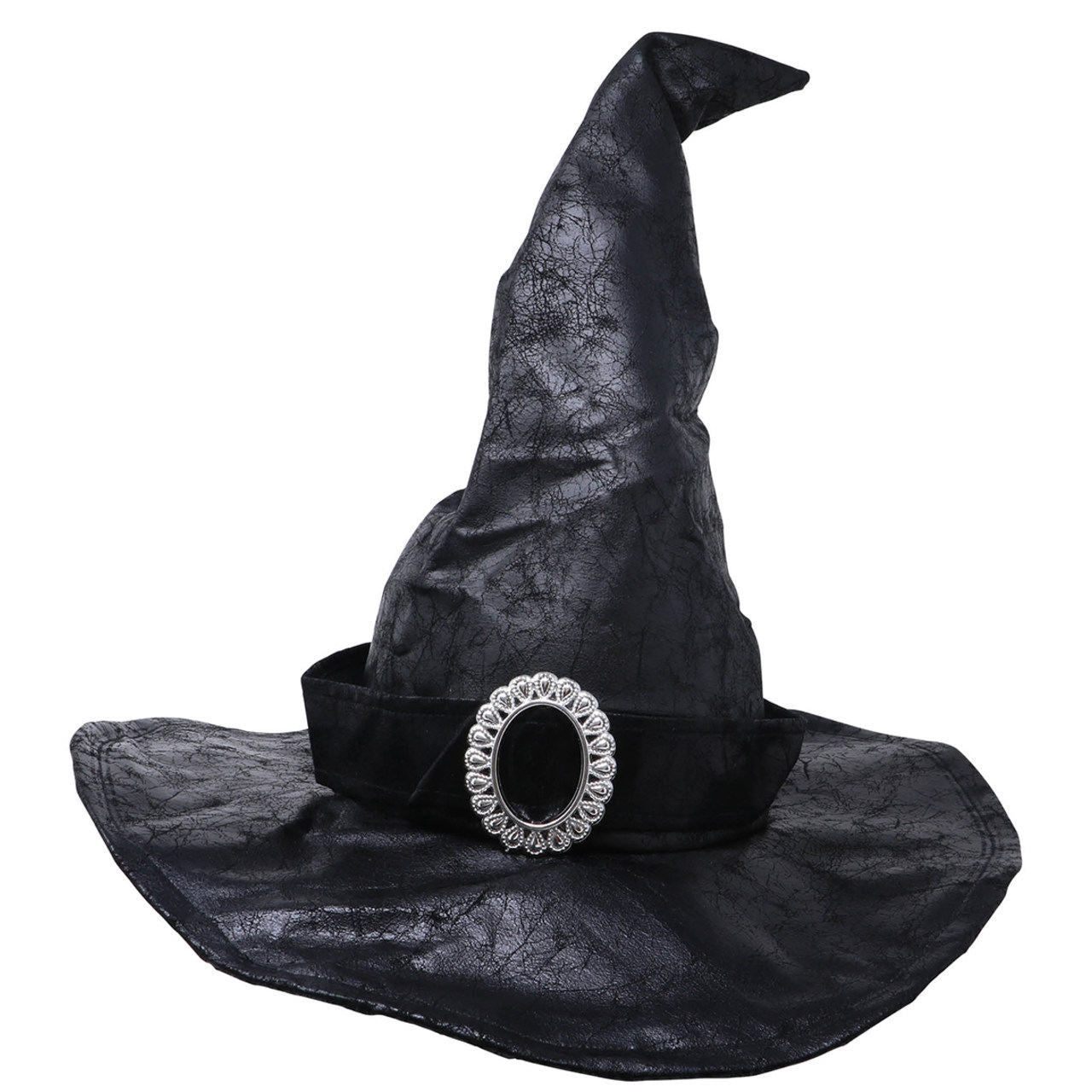 Cappello da Strega Nero Similpelle