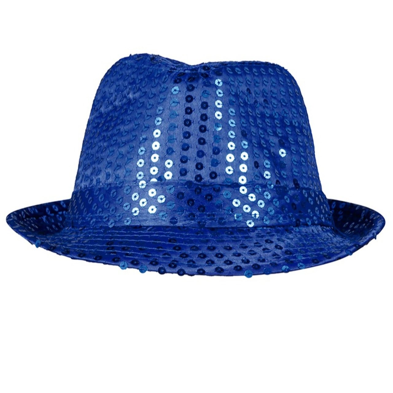 Cappello da Gangster Blu con paillettes