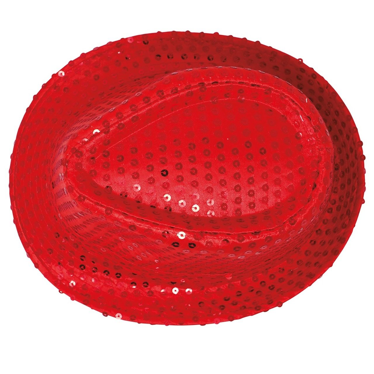 Cappello da Gangster Rosso con paillettes