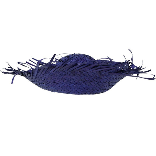 Cappello di paglia blu