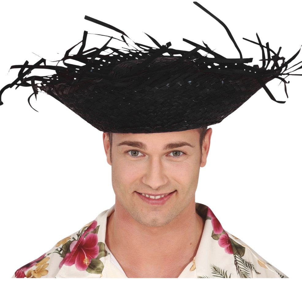 Cappello di paglia nero