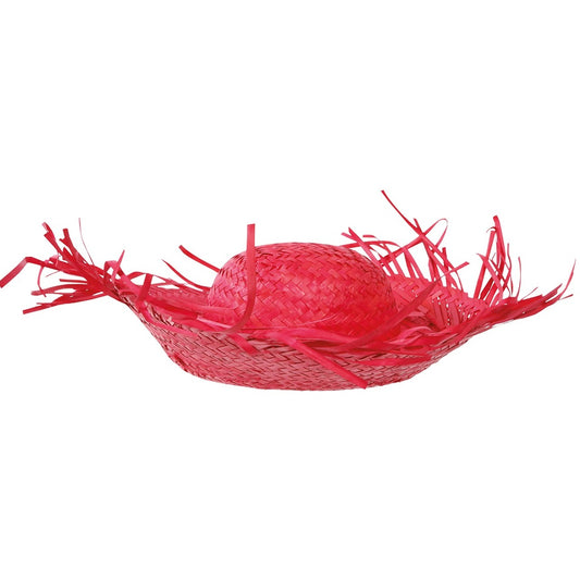 Cappello di paglia rosso
